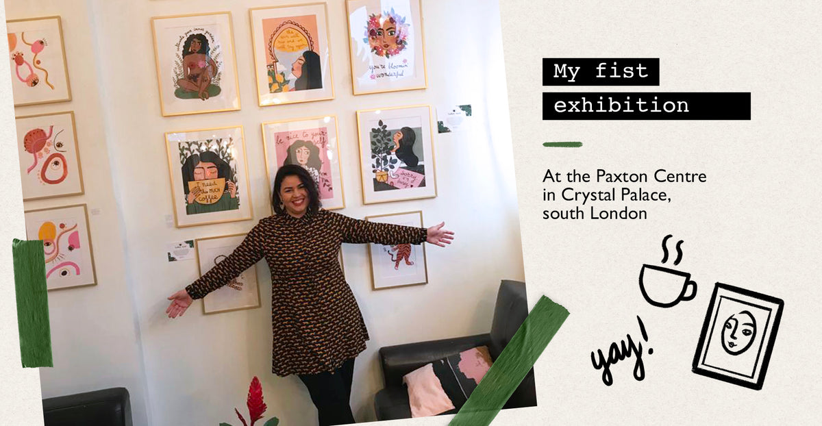 My first exhibition in London