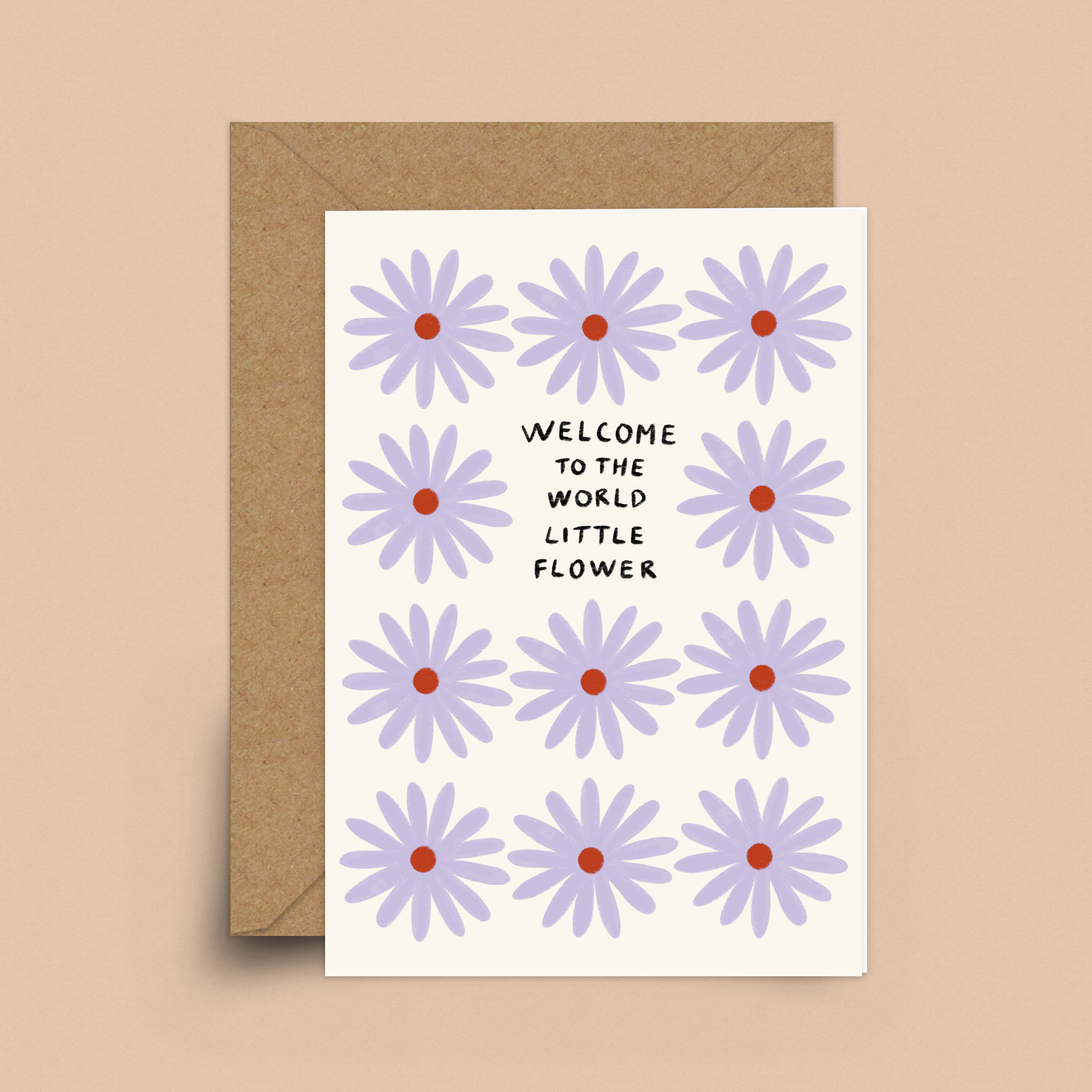 New Baby Flower Card