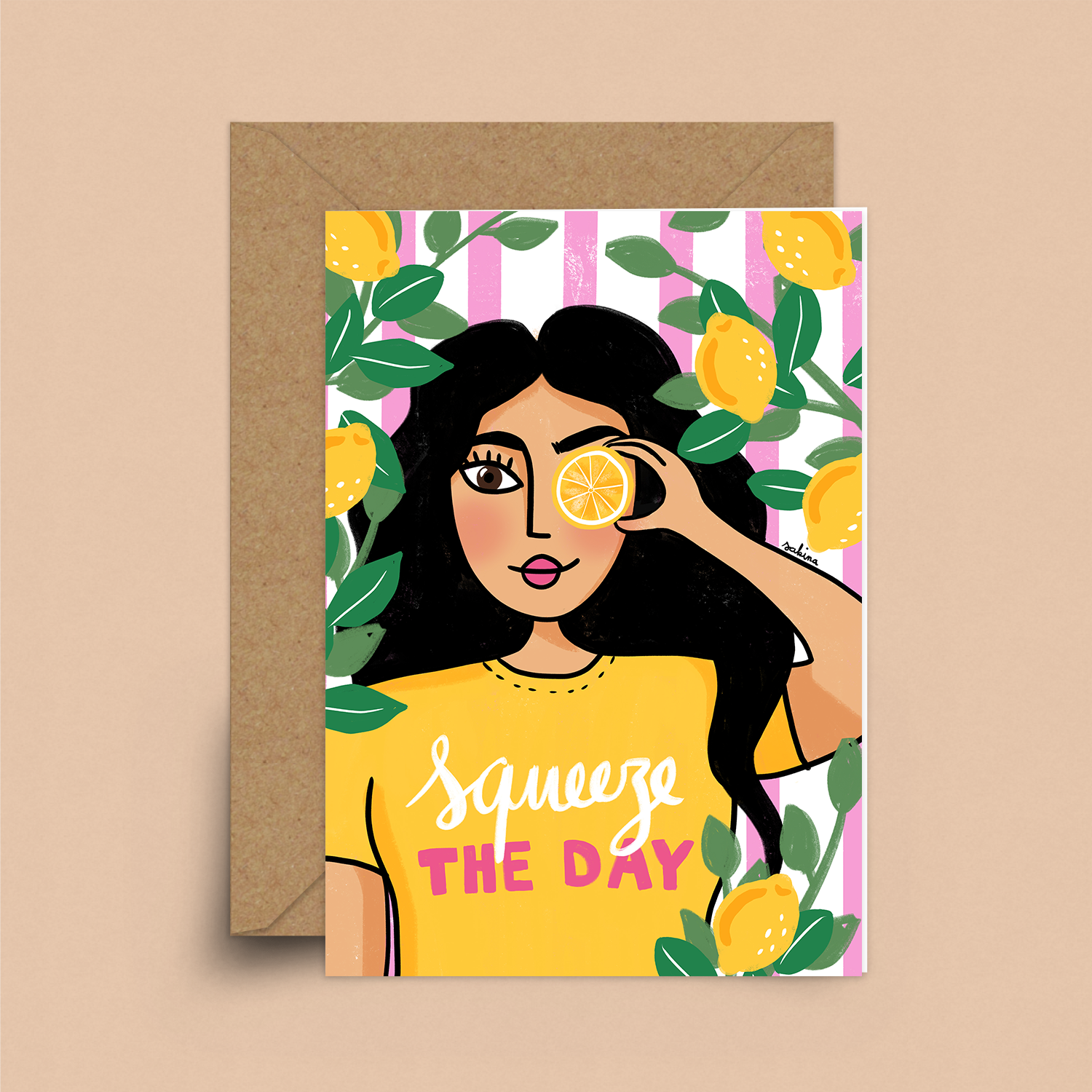 Squeeze the day Card