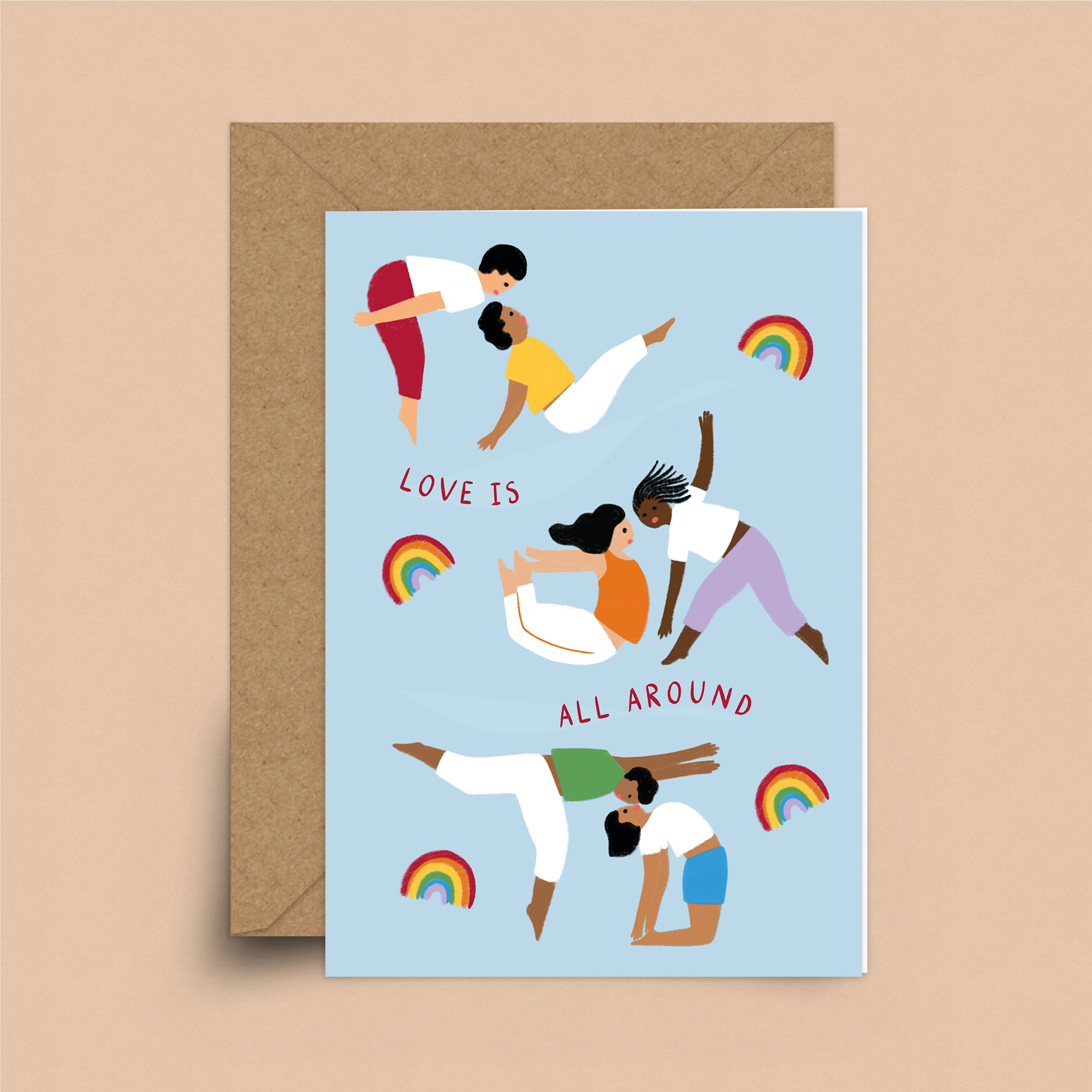 Rainbow love Card