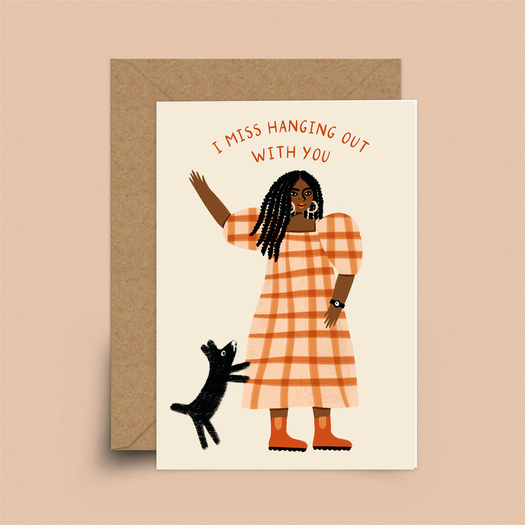 Miss Hanging Out Card