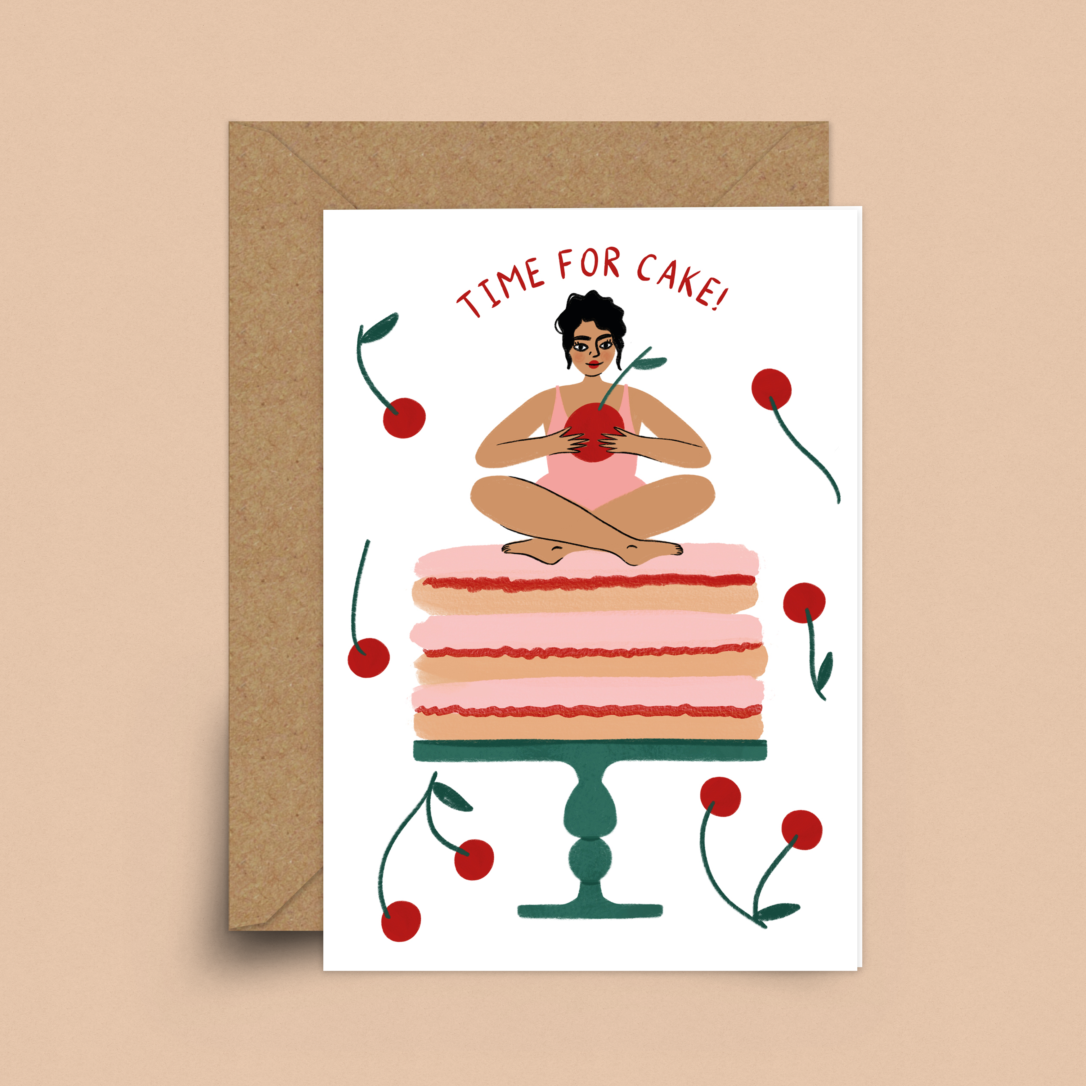Time For Cake birthday Card