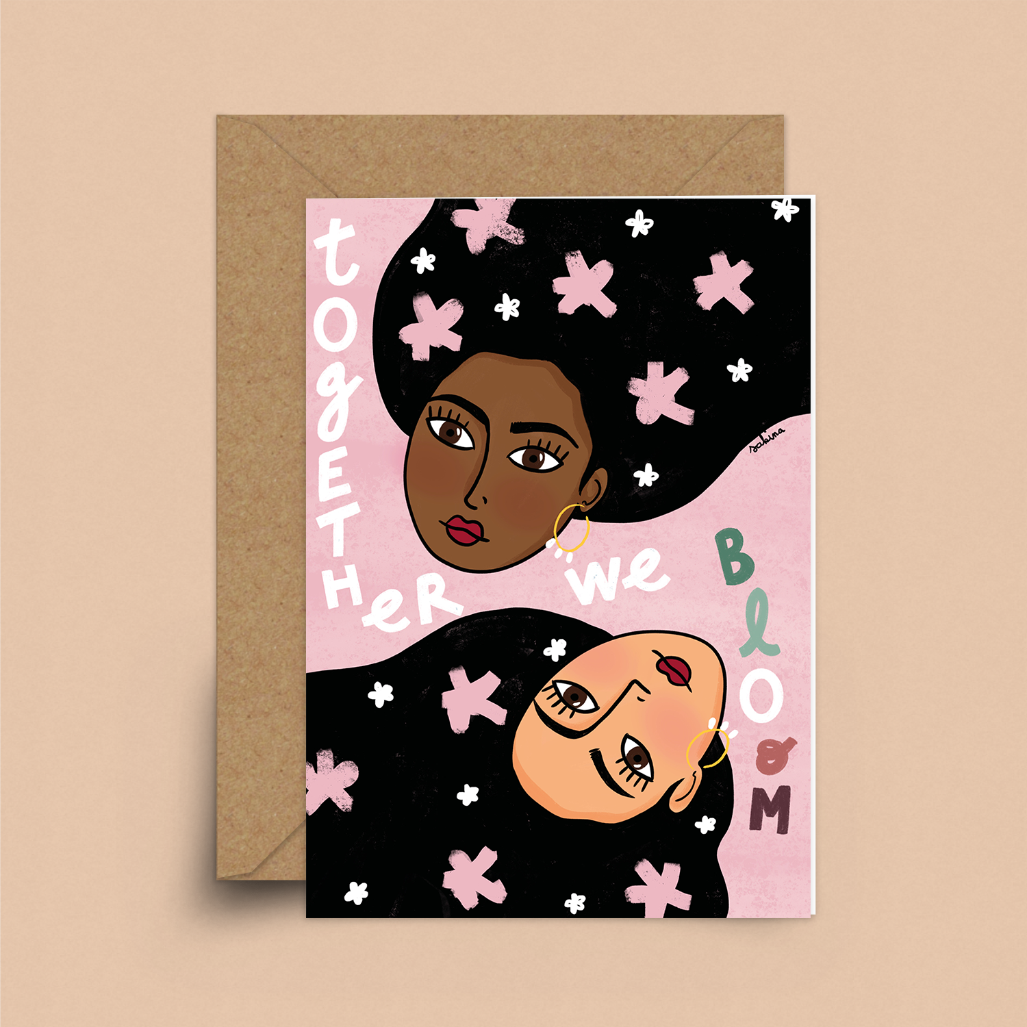 Together we bloom Card